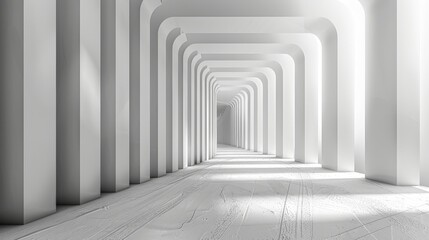 Wall Mural - an abstract depth background with dimensional lines, designed to evoke a sense of space and structur