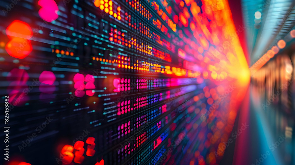 Glossy Stock Market Ticker Tape Displaying Real Time Prices Against ...
