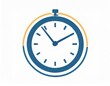 © Arthur - clock alarm icon, vector image on white background, logo