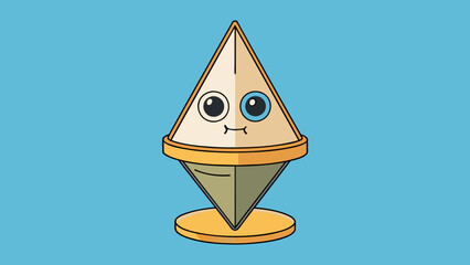 Poster - A bony pointed structure with a flared base and a flat top similar in shape to an upsidedown triangle.. Cartoon Vector.