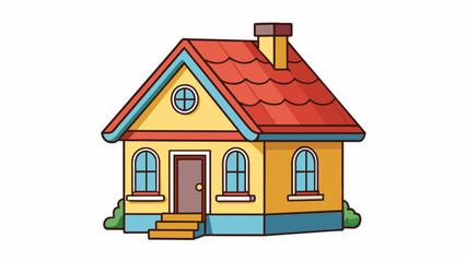 Wall Mural - a house is a structure used as a dwelling and provides shelter for people. it typically has one or m