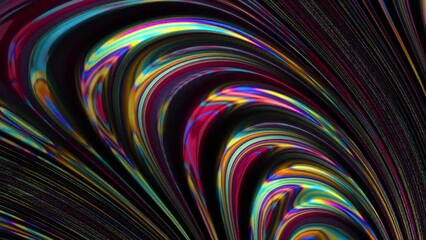 Wall Mural - abstract glowing neon wave, flowing color. modern loop able animation