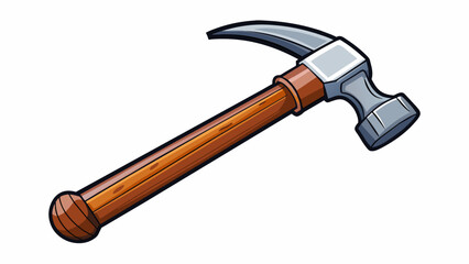 Wall Mural - hammer a tool with a long sy handle and a heavy metal head used for driving nails into wood or break