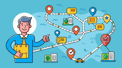 imagine a map that shows different routes to a desired destination with each route having its own un