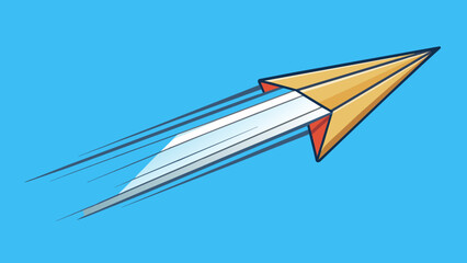 Canvas Print - Principle of Aerodynamics A paper airplane soaring through the air its shape and design allowing it to glide and change direction with ease.. Cartoon Vector.