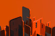 © Marcos Osorio/Stocksy - Assortment of smartphones on orange background