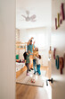 © Santi Nuñez/Stocksy - Playful Moments in a Child's Room