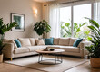 © Chanon - Cozy living room with modern furniture and indoor plants