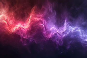 Wall Mural - A colorful wave of light with a dark background
