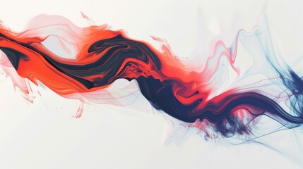 Wall Mural - an abstract minimalistic white background with a bit of color