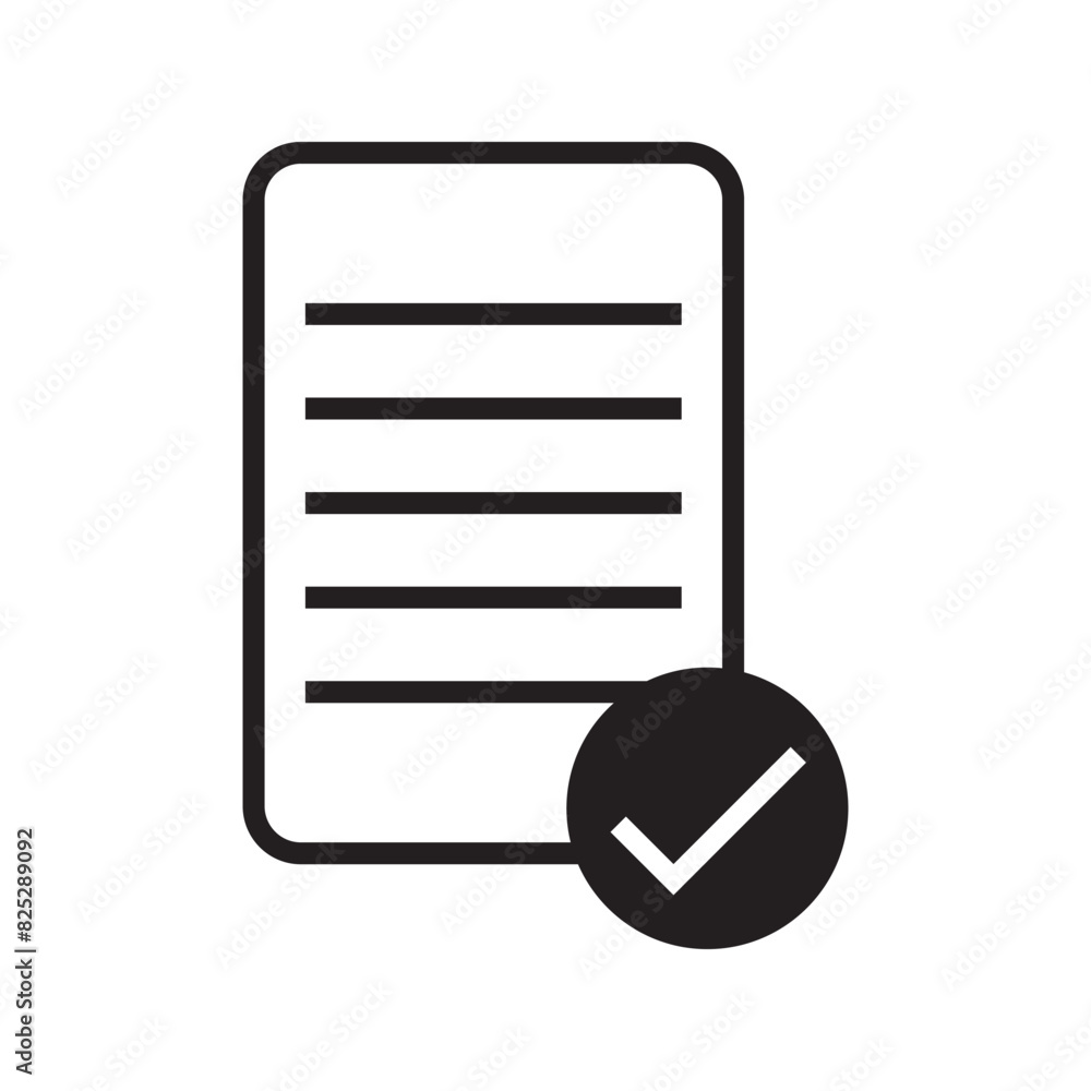 Task done sign. Check mark icon symbol eps10 Stock Vector | Adobe Stock