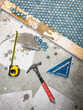 © Raymond Forbes LLC/Stocksy - Tile Construction tool in Residential Home Improvement renovation
