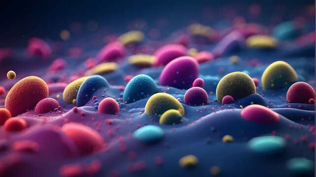 abstract microscopic bacteria background