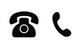 © owngraphic1 - phone icon set, Telephone call sign, Contact us, Vector illustration