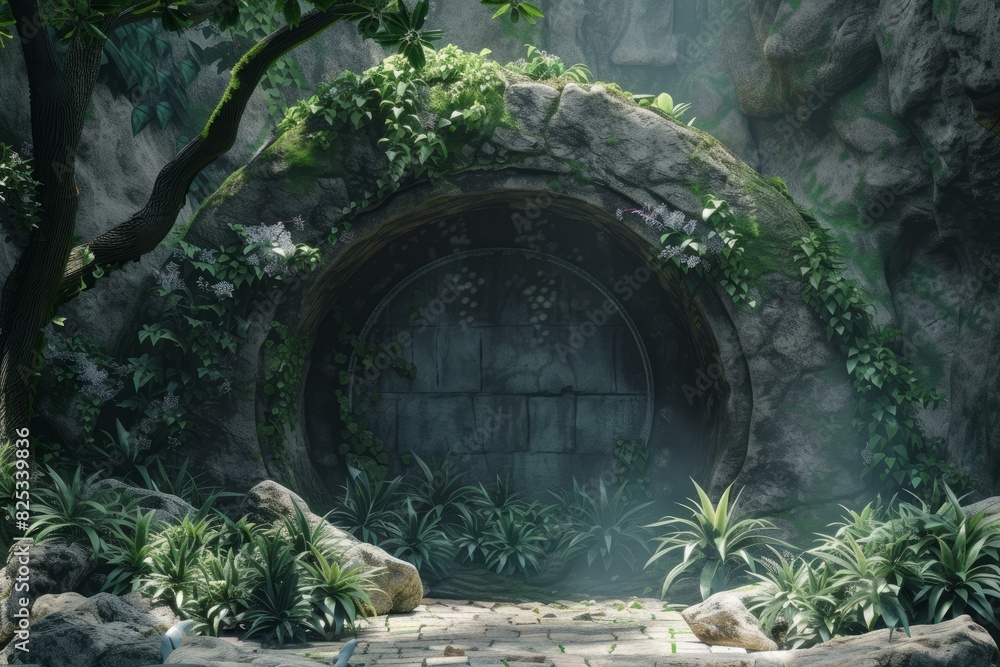 Discover the mystical and serene enchanted forest archway entrance with ...