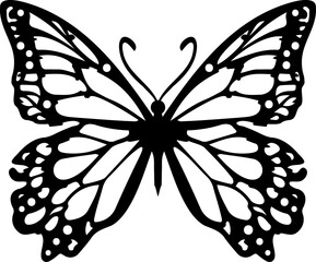 Wall Mural - Patterned Butterfly Designs, Papercut Butterfly Cut File