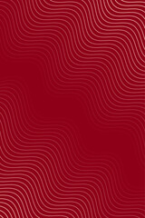 Wall Mural - Abstract background with waves for banner. Standart poster size. Vector background with lines. Element for design isolated on dark red. Red gradient. Brochure, booklet. Valentine's Day