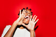 © Studio Firma/Stocksy - Woman shouting