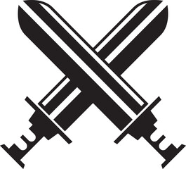 Crossed Swords Glyph Icon