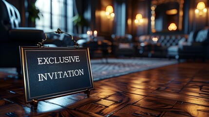 “EXCLUSIVE ACCESS” sign - VIP - Very important - exclusive access - formal invitation  - background - wallpaper - graphic resource 