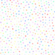 © Vera - Yellow Pastel Spot Confetti. Rainbow Party Polka Background. Abstract Vector Art. Seamless Ink Dot Pattern. Blue Bright Christmas Round Seamless Vintage Drop. Color Dot. Rainbow Pattern Baby Bubble.