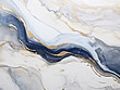 © Kay7osha - Sapphire white liquid marble with gold accents