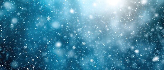 random falling snow flakes wallpaper. snowfall dust freeze granules. snowfall sky white teal blue ba