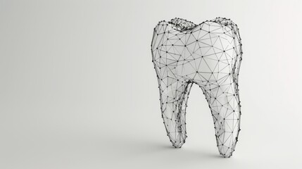 Wall Mural - Vector illustration drawing of a tooth