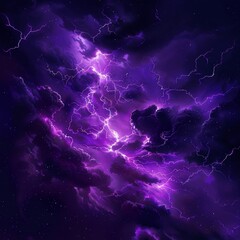 Wall Mural - background with dark purple clouds. purple electrical storm in a digital cloud for an energy concept
