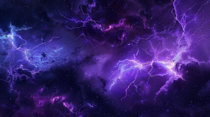 Wall Mural - background with dark purple clouds. purple electrical storm in a digital cloud for an energy concept