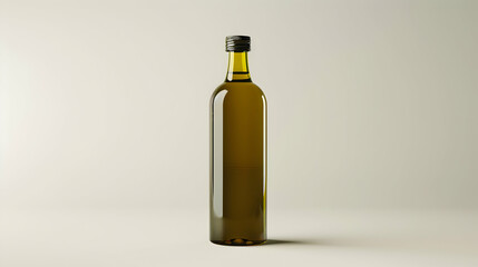 Wall Mural - Olive oil bottle isolated on transparent a white background realistic hyperrealistic
