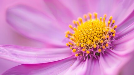Wall Mural - closeup of a delicate aster flower floral photography
