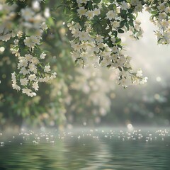 Wall Mural - Blossom in spring. Blossoming branch in springtime. 