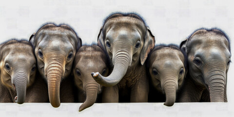 Sticker - A group of Elephants