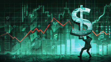 Poster - Struggling with the burden of a dollar: representing the impact of high inflation on financial data