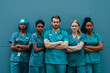 © ALEXSTUDIO - Confident medical team in scrubs