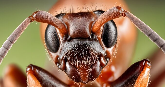 A macro shot of Ant face.