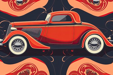Leinwandbilder - Design a series of vector patterns inspired by nature