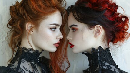 two gothic style women