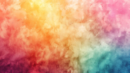 Wall Mural - Colorful Harmony: Gradation Watercolor Wallpaper