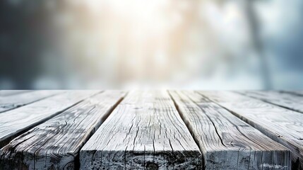 Wall Mural - Empty old wooden table background