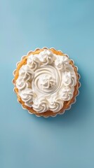 Wall Mural - Pie tart crusty cake sweet cream snack dessert story background