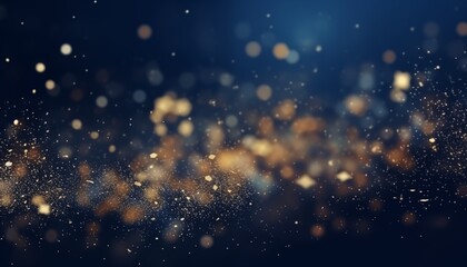 Poster - sparkles on dark navy background for Christmas time