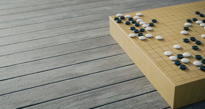 game of go concepts backgrounds. 3d rendering