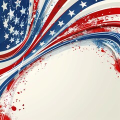 Happy Independence Day (US) Background with Copy Space for Text. 