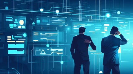 Incident management, business technology concept. Operational excellence in IT operations. Process of efficiently identifying, diagnosing and resolving unexpected problems that occur in IT systems.