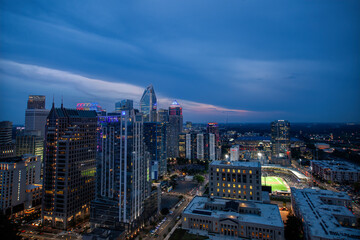 Wall Mural - Charlotte, NC Skyline at Dusk