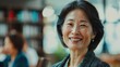 © PixelAI - A Middle-Aged Asian Woman Happily Attends A Job Retraining Course, High Quality