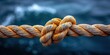 © kovalovds - The tight knot, its coils and loops form a secure bond as a symbol of trust and faith. Generative AI