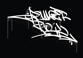 Wall Mural - YOUNGER BOY graffiti tag style design